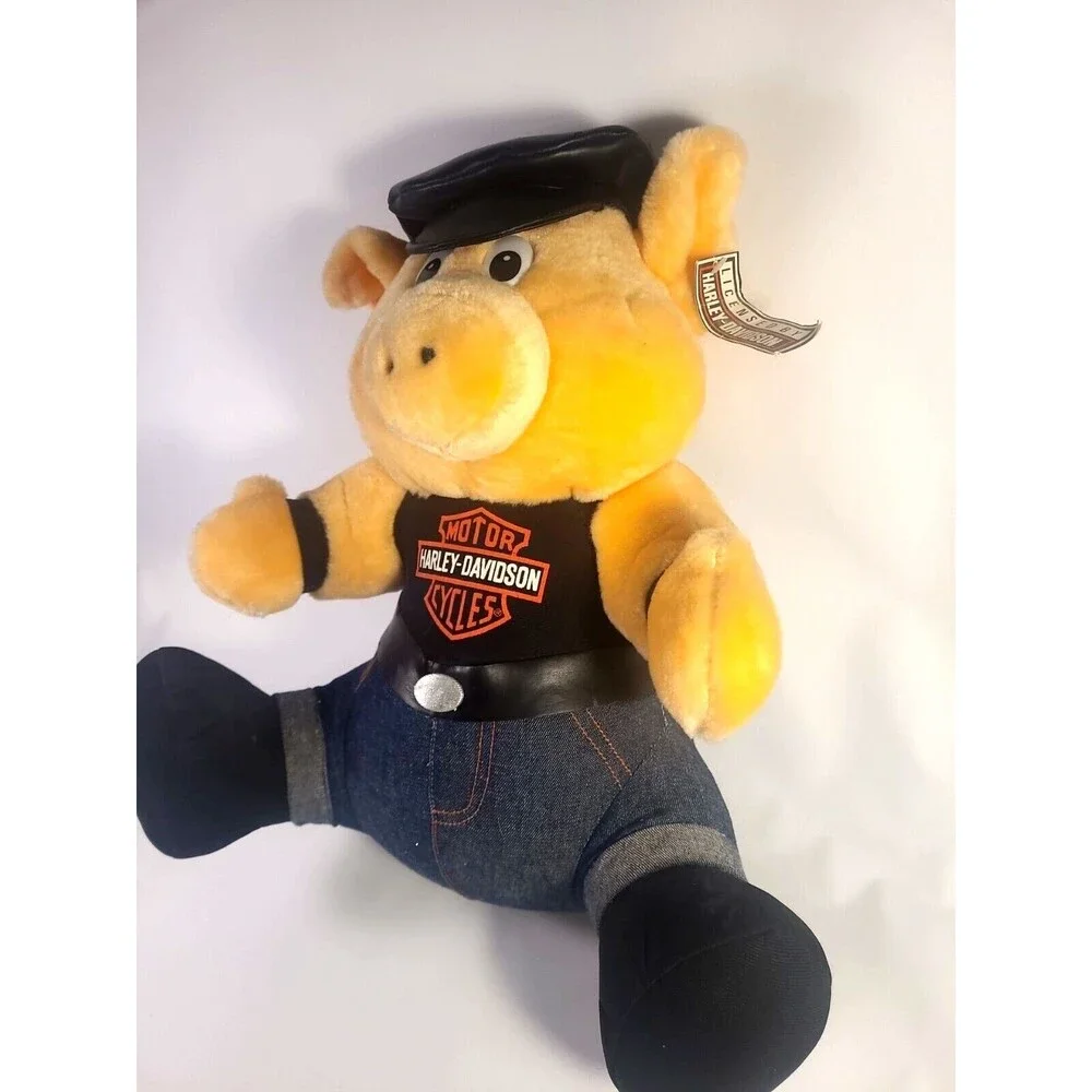 Harley Davidson Hog‎ Plush Biker Pig 14